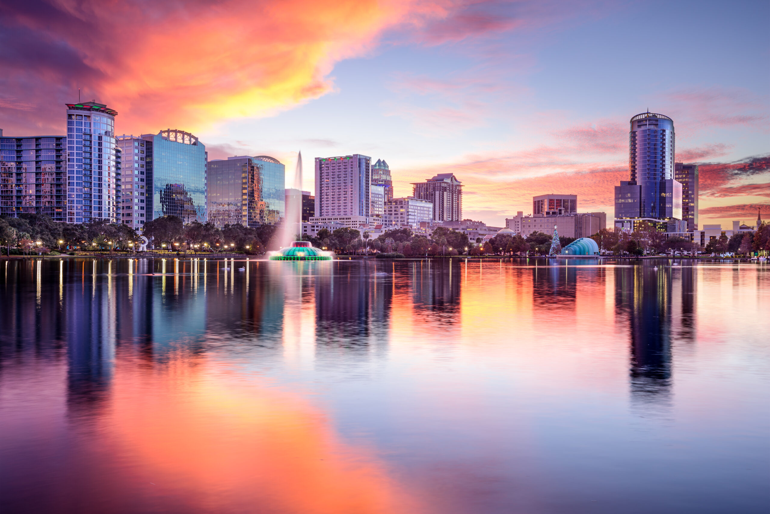 Pôr-do-sol em Orlando
