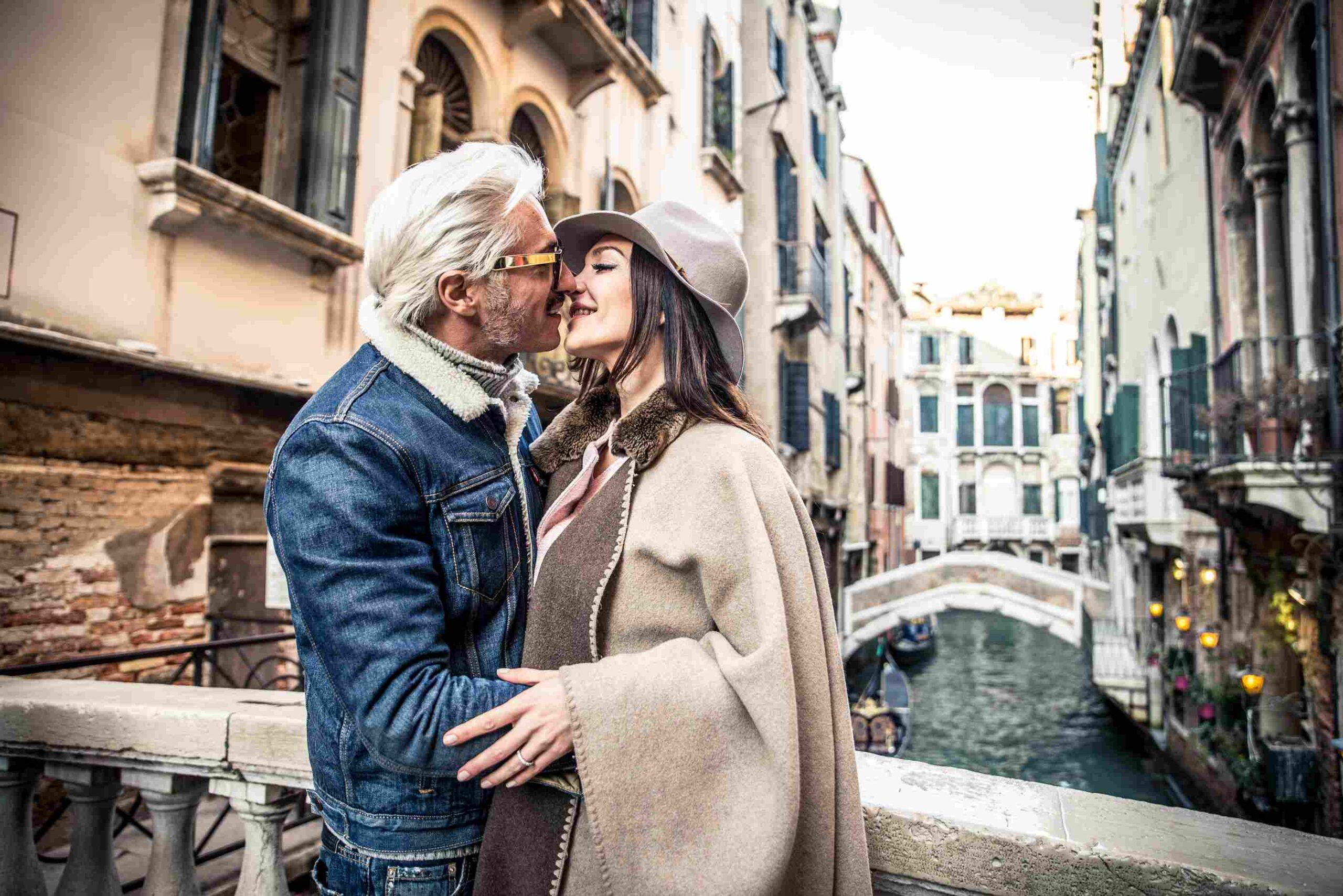 Casal em veneza